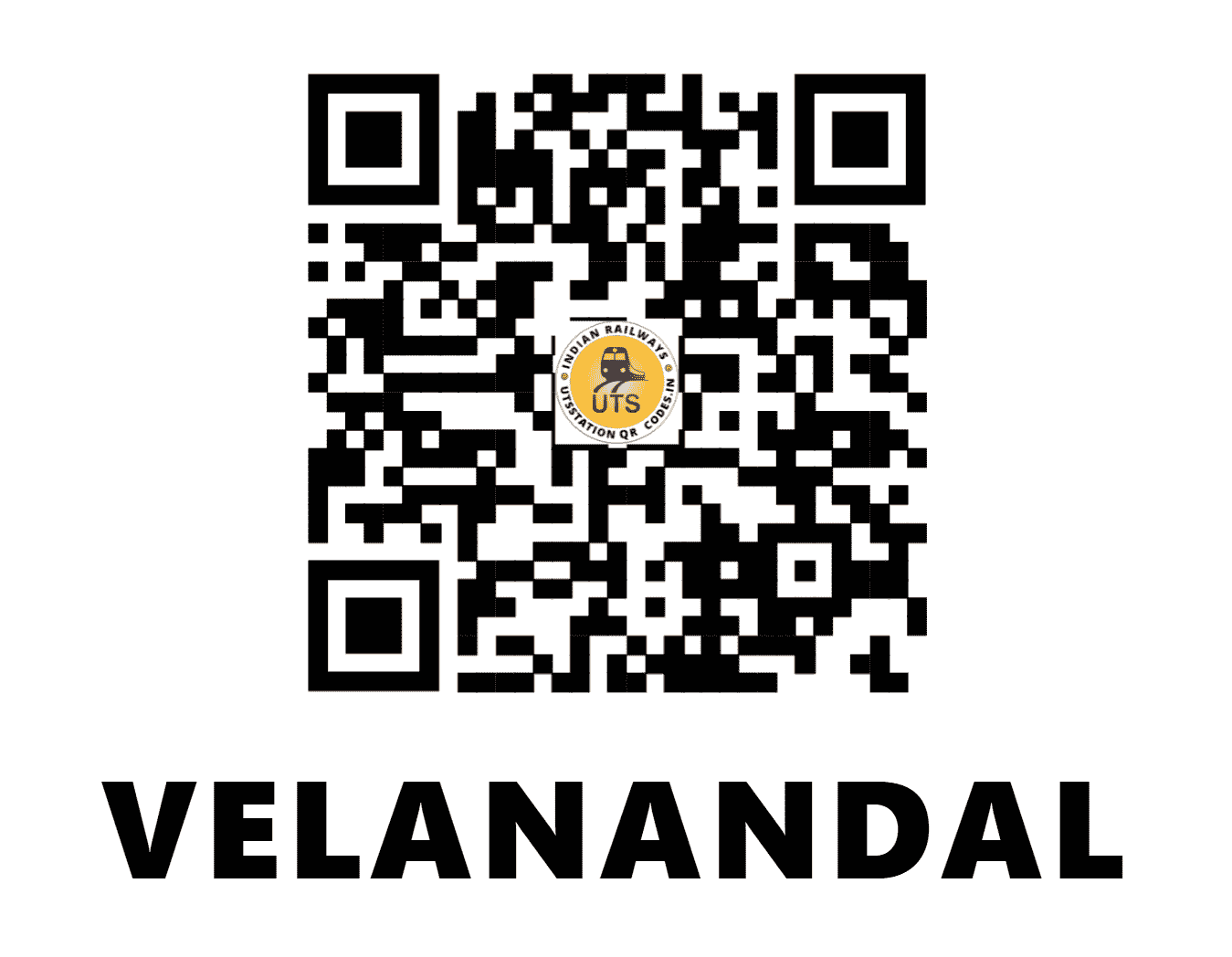 UTS QR Code for VELANANDAL - VNL (SR - TAMIL NADU)